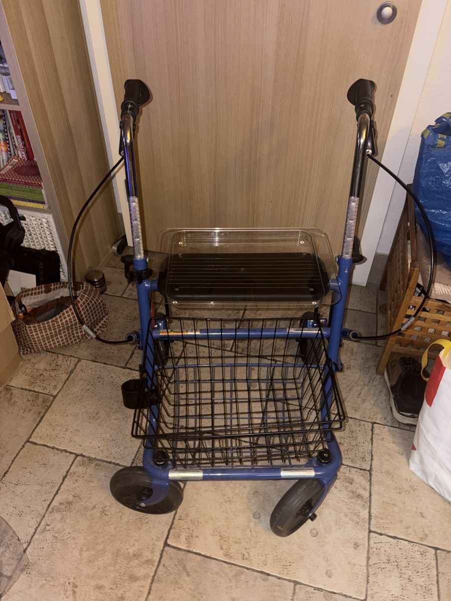Ausili per la deambulazione: Déambulateur bleu en acier – Usato da Moudon venduto da Mr_Bome 1