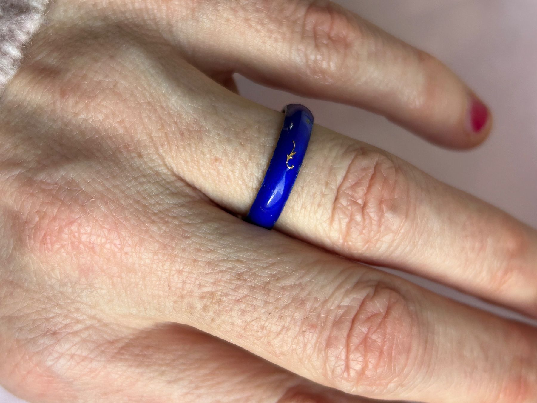 Bagues: Silberring Blau emailliert (56/17) – D'occasion à Dittingen par Bellevista 3