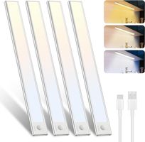 30CM Unterbauleuchte Küche Led, Dimmbar, 4Stück
