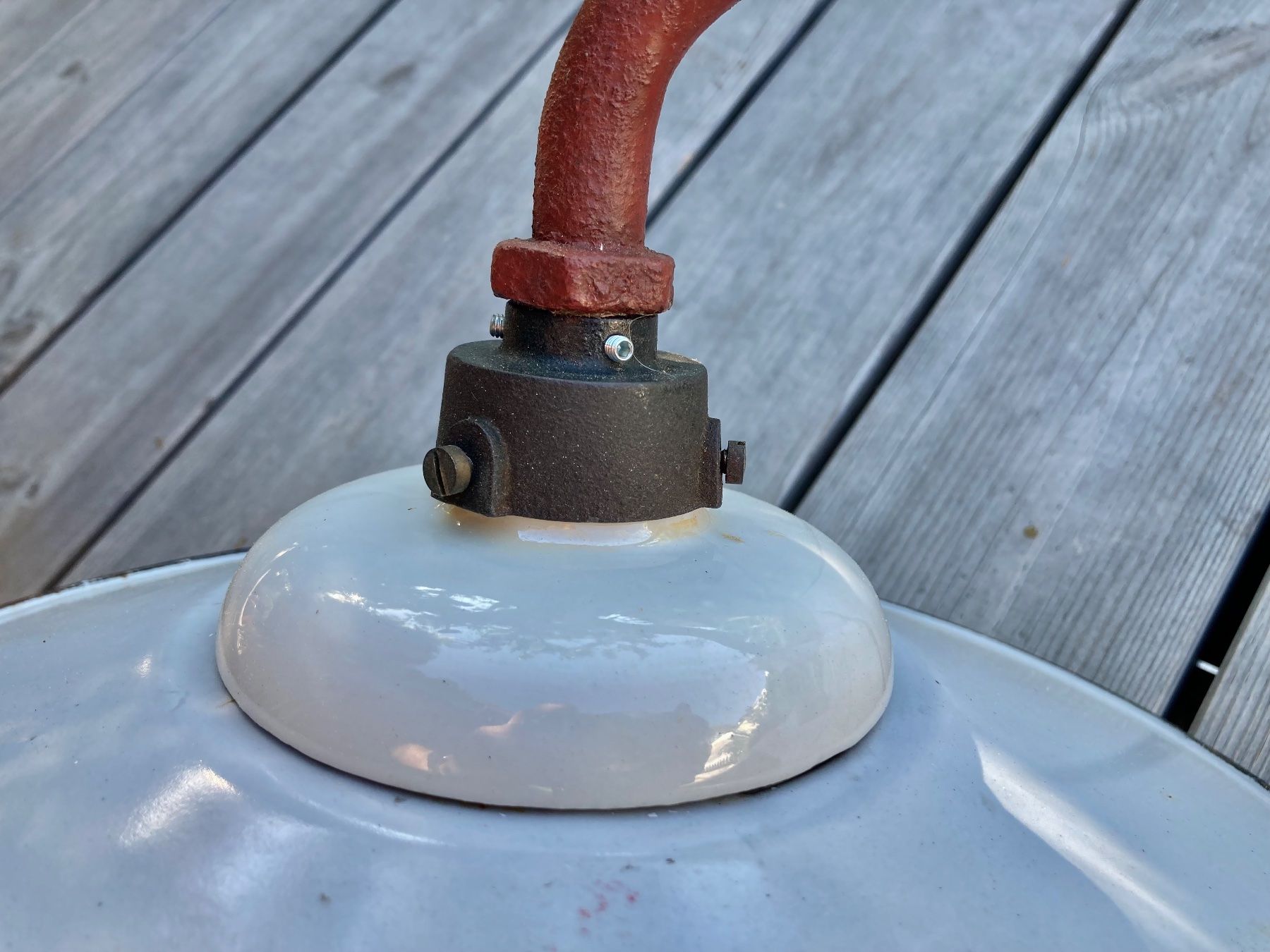 Lampade: einfache antike Industrie Aussenlampe / Wandlampe – Usato da Lüchingen venduto da Eeizo 8