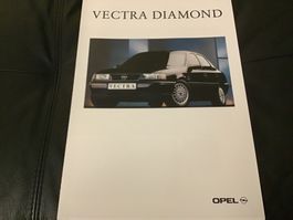 Opel Vectra Diamond Faltprospekt 4 Seiten August 1993