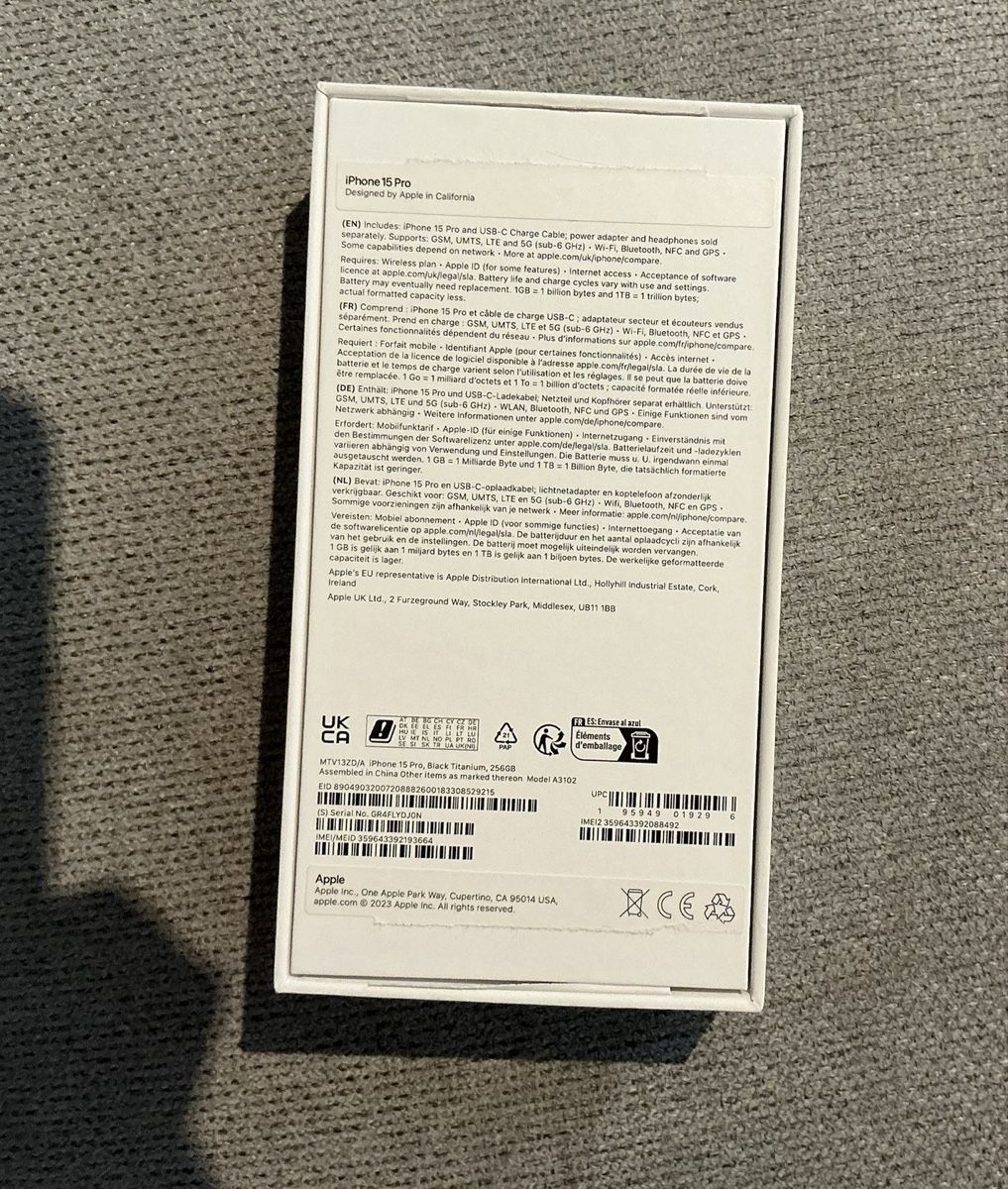 Apple Telefoni cellulari / Smartphones: iPhone 15 Pro 256GB  – Nuovo e nell'imballaggio originale da Genève venduto da seb_7vgp 3