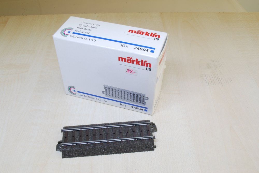 Märklin C-Gleis 13x 24094 94,2 mm (Gebraucht) in St.Gallen für CHF 15
