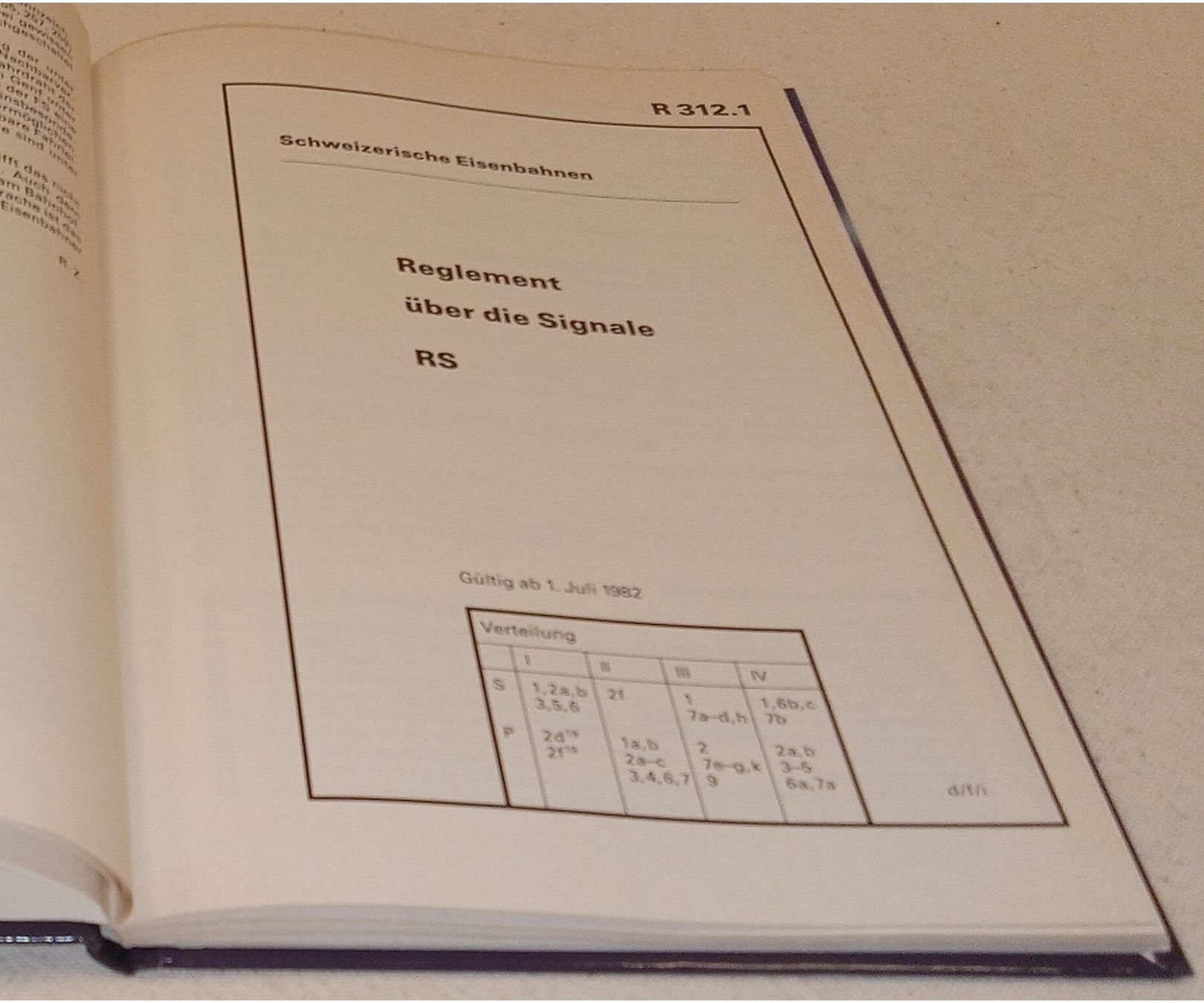 Libri: SIGNALBUCH DER SCHWEIZERISCHEN BUNDESBAHNEN SBB  1982 – Usato da Hätzingen venduto da memory-lane 1