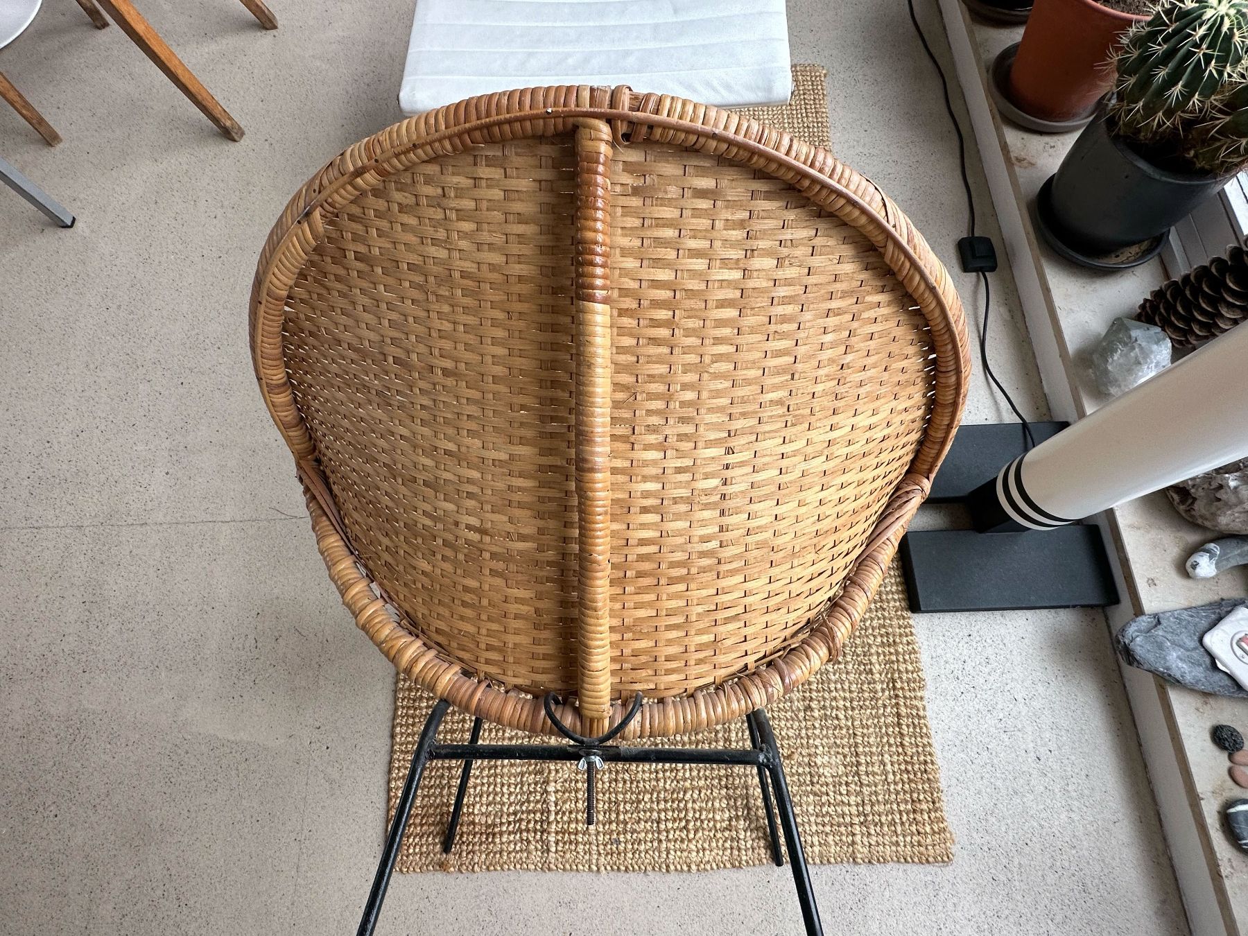 Poltrone: Mid-Century Sessel aus Rattan, 1960er – Usato da Zürich venduto da Knob 3