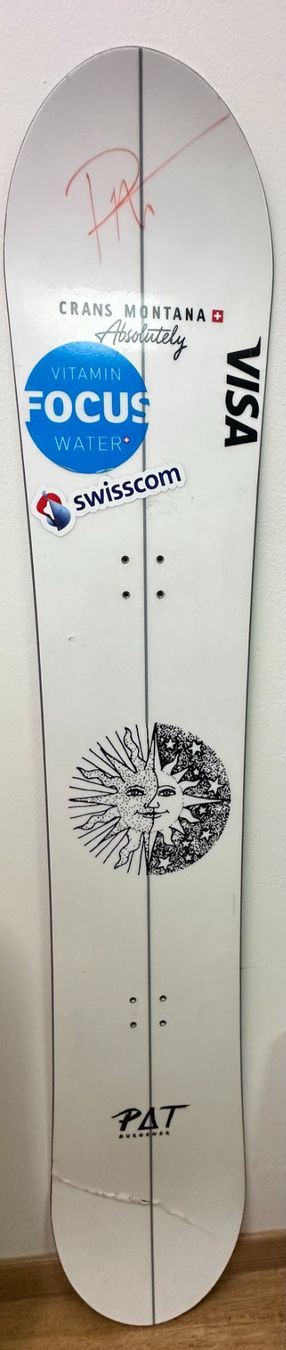 Board: Pat Burgener signed official Snowboard – Usato da Genève venduto da DeepPurple2020 1