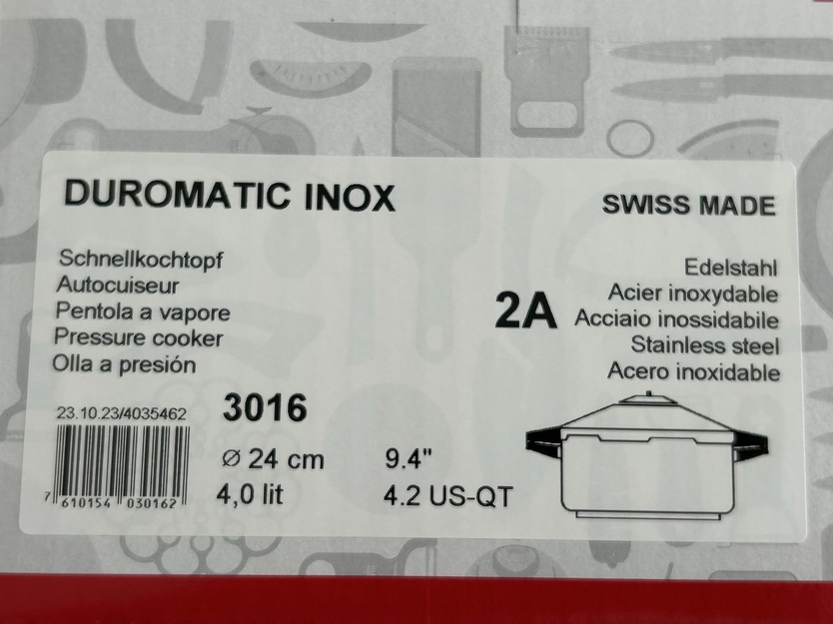 Duromatic Pentole: Kuhn Rikon DUROMATIC 4 L.  – Nuovo e nell'imballaggio originale da Frauenfeld venduto da berk39 7