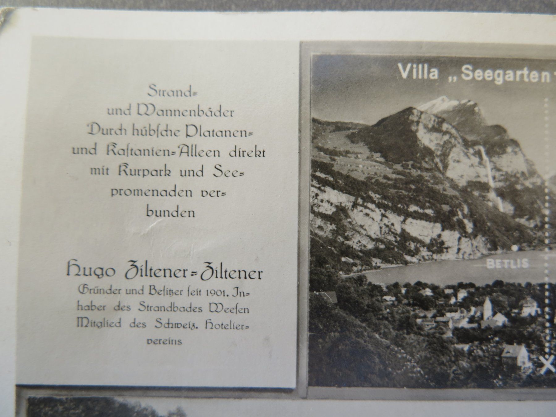 Cartoline postali: WEESEN - STRAND-HOTEL DU LAC MIT DEPENDENDANCEN – Usato da Wittenbach venduto da lipasal 2