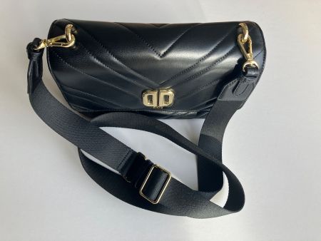 Top Zustand DKNY Schultertasche echt Leder schwarz Crossbody