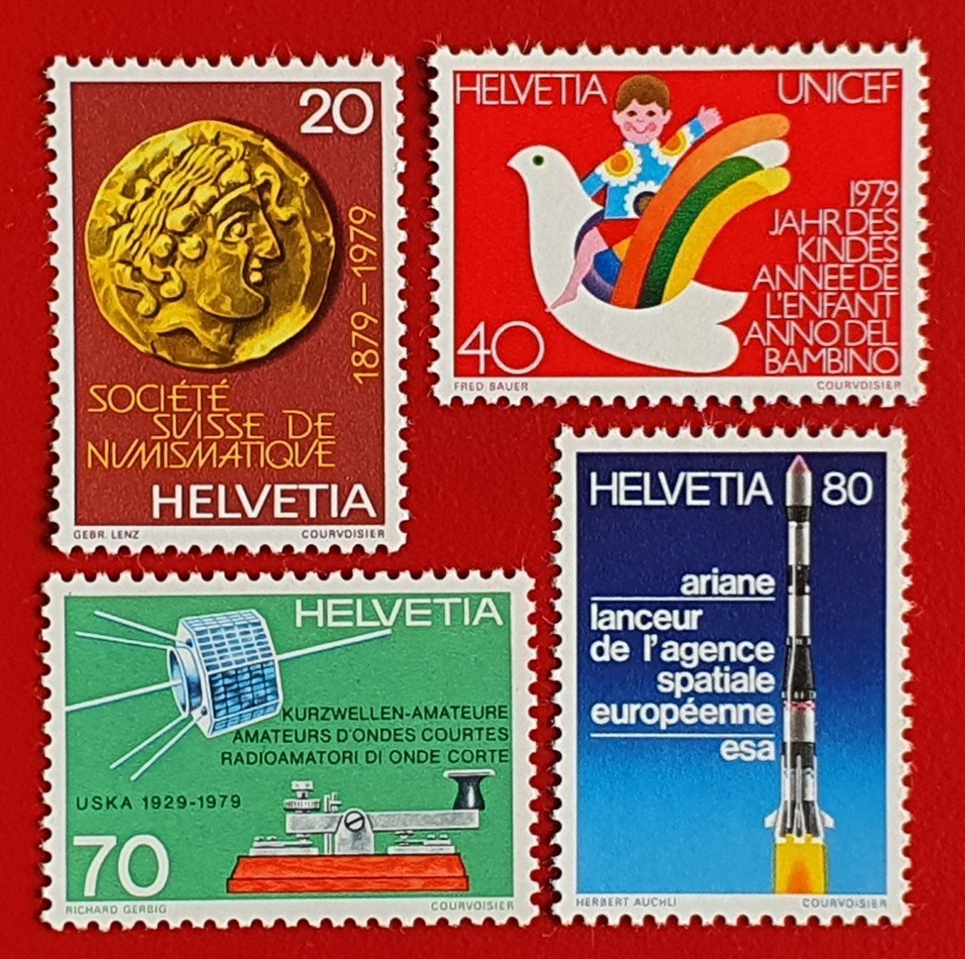 Tutti i francobolli: WERBEMARKEN SATZ 632 - 635 1979** POSTFRISCH – Nuovo (secondo la descrizione) da Düdingen venduto da Quartierstrasse