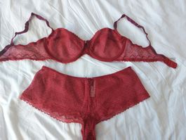 Ensemble lingerie rouge Princesse Tam Tam Taille EUR 80D/40