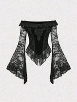 Wunderschöne Gothic Samtbluse Gr S *neu*