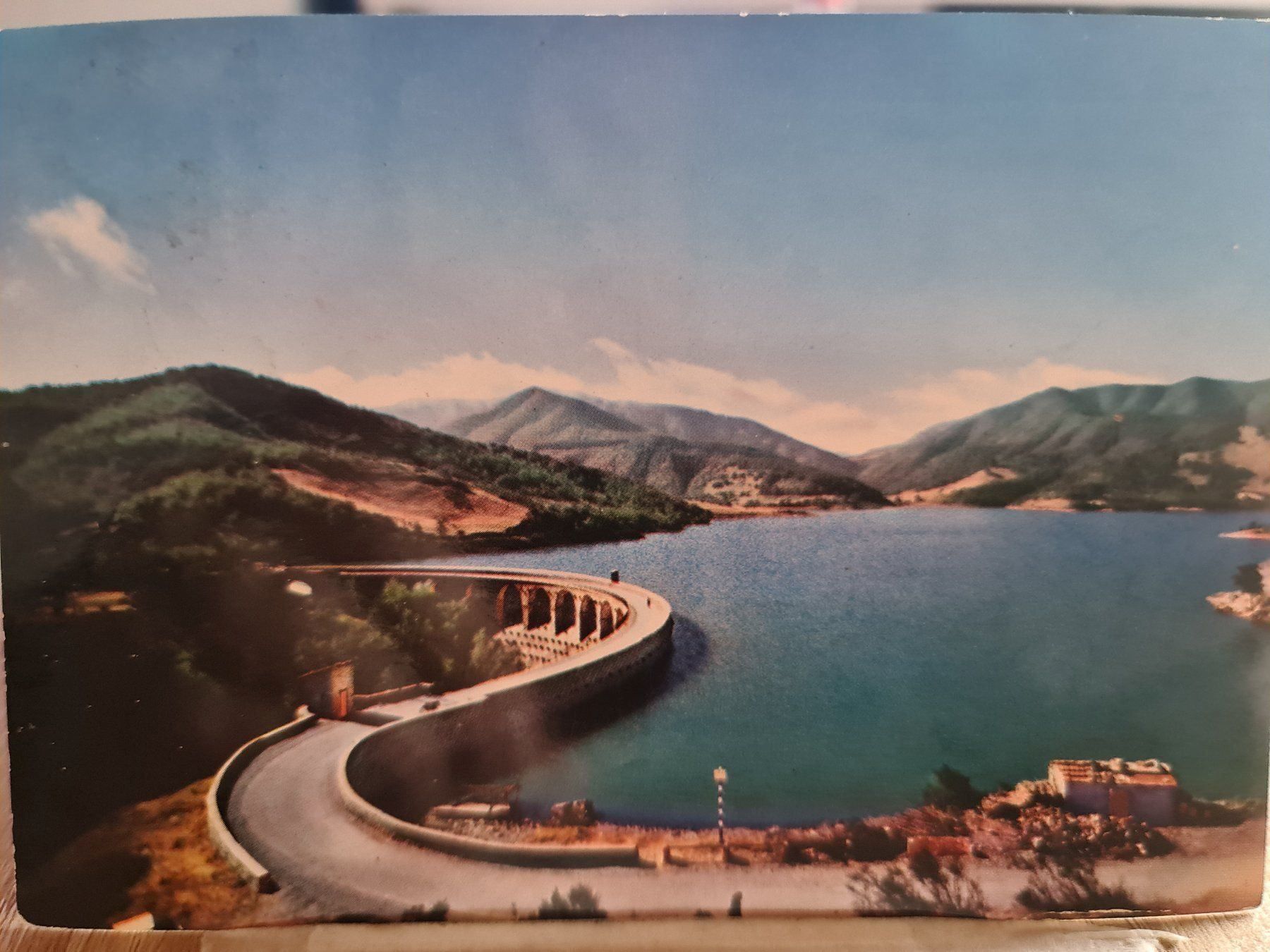 Cartoline postali: Ansichtskarte Bacino del Brasimone di C Bologna – Usato da Dintikon venduto da Vexi