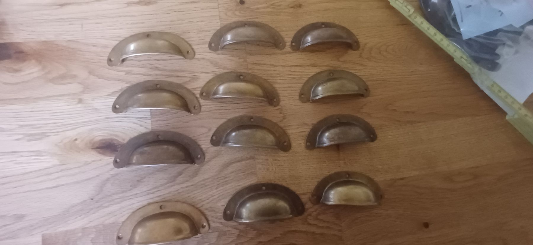 Ferramenta: 12 Muschelgriffe  Messing – Usato da Flawil venduto da Pinkmalibu 6