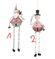 Baumschmuck Schneemann und Samichlaus mit beweglichen Beinen