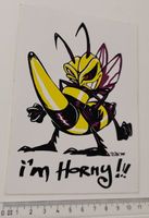 I'm horny!!! (Aufkleber, PVC)