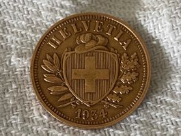 2 centimes/rappen 1934
