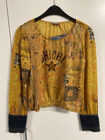 Designer Oberteil Shirt Gr. M Einzelstück Made in Italy