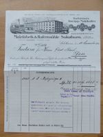 Alte Rechnung Briefkopf Lithographie Solothurn 1916