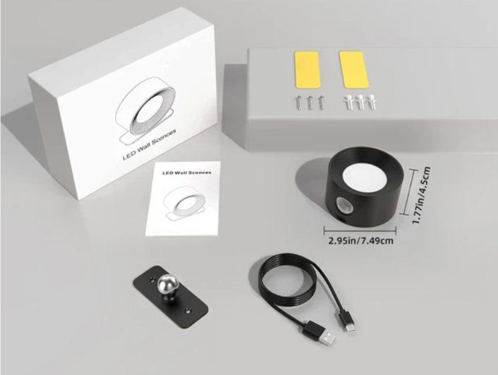 Lampade: Touch-Control LED Wandleuchte Innen mit 3 Helligkeitsstufen – Nuovo e nell'imballaggio originale da Châtelaine venduto da topshop.switzerland 9