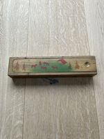 Vintage Holz Etui mit Waldmalerei - Perfekt für Sammler!