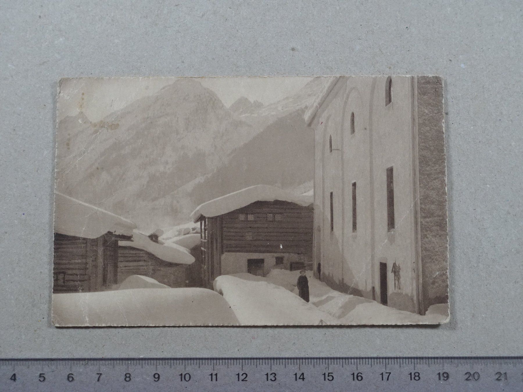 Cartoline postali: Kippel, Lötschental, 1920 (defekt, Mängel!) – Difettoso da Lenzburg venduto da fh1