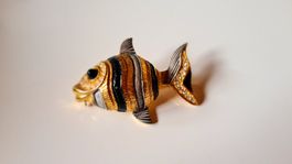 Fisch zum anstecken Modeschmuck mit glitzer Steinen
