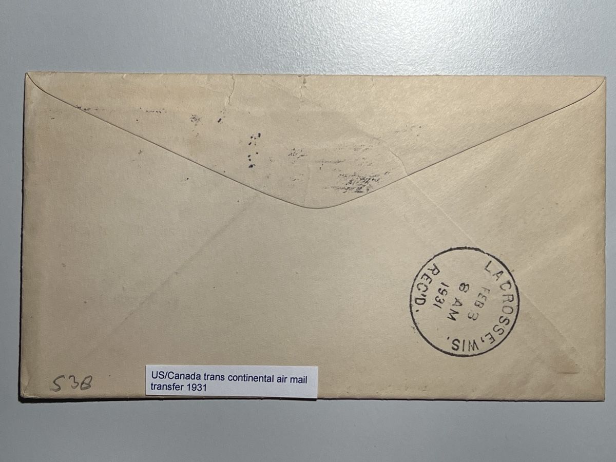 Alle Briefmarken: USA/ Canada 1931, Continental air mail transfer – Gebraucht aus Küssnacht a. Rigi von Unique-Valuable 2