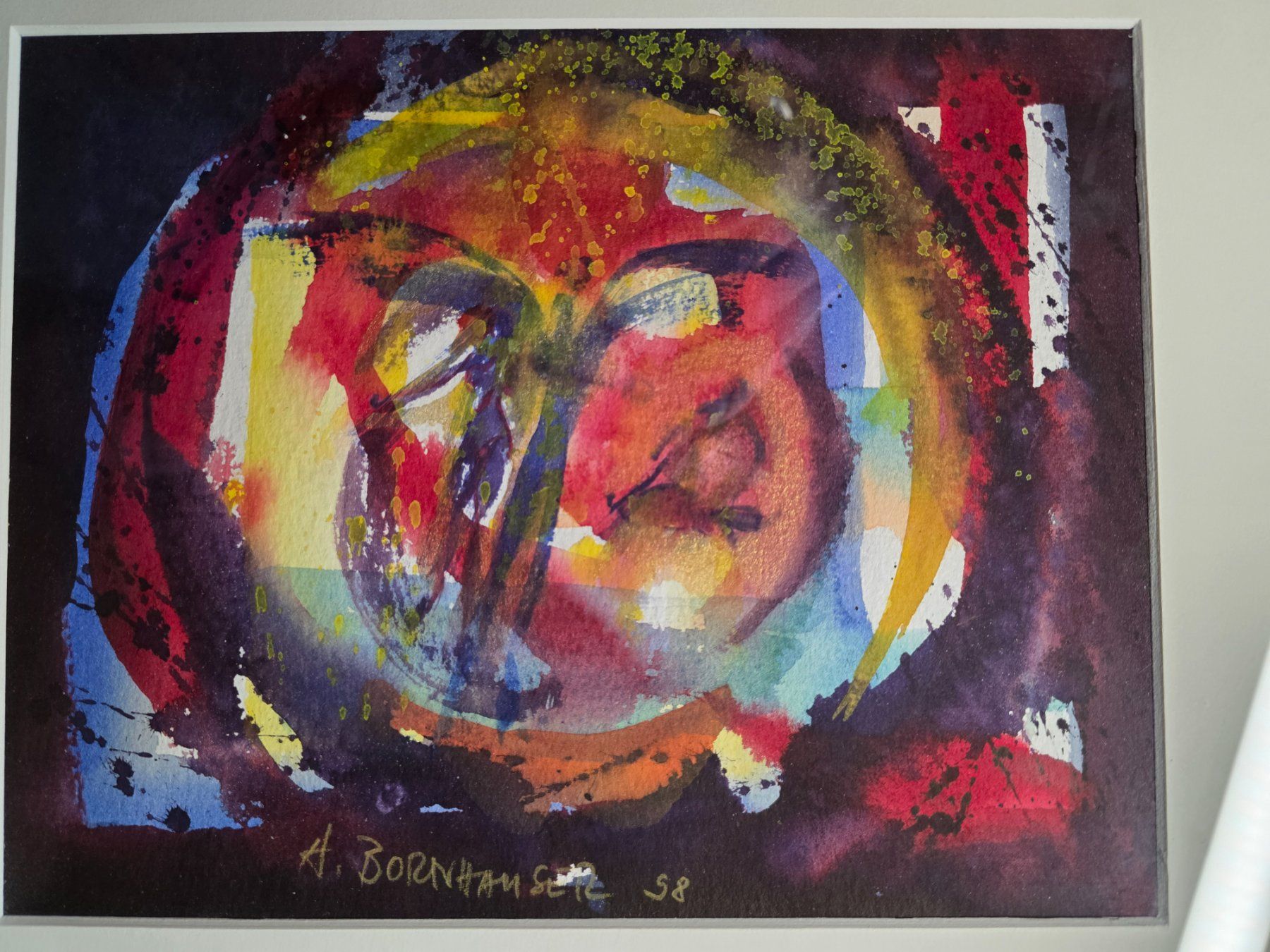 Gemälde: Bild Aquarell A. Bornhauser 1998  Engel – Gebraucht aus Walterswil BE von Lonitti 4