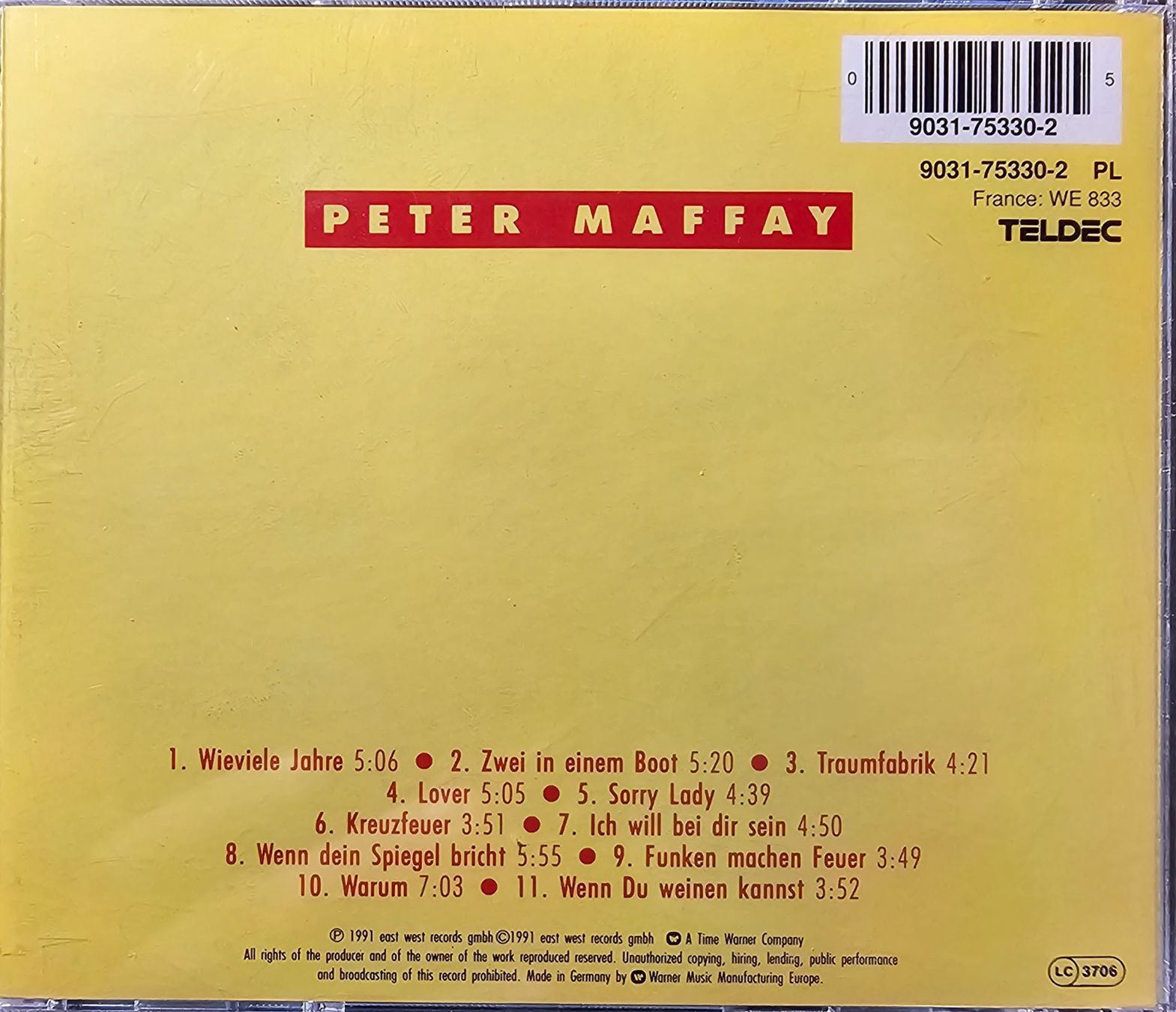 CDs: Peter Maffay – 38317 – D'occasion à Wahlen b. Laufen par Cg10 1