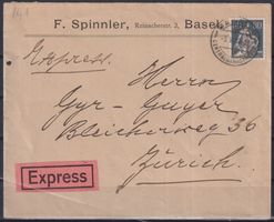 J78)  Express mit Helvetia 141, Qualität sehe Scan