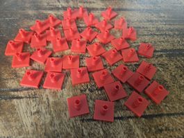 lego 2460 lot de 40 pièces Red Tile, Modified 2 x 2