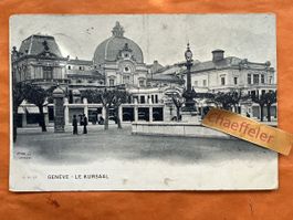 Antike Postkarte Genf 1903, Le Kursaal, Rarität!