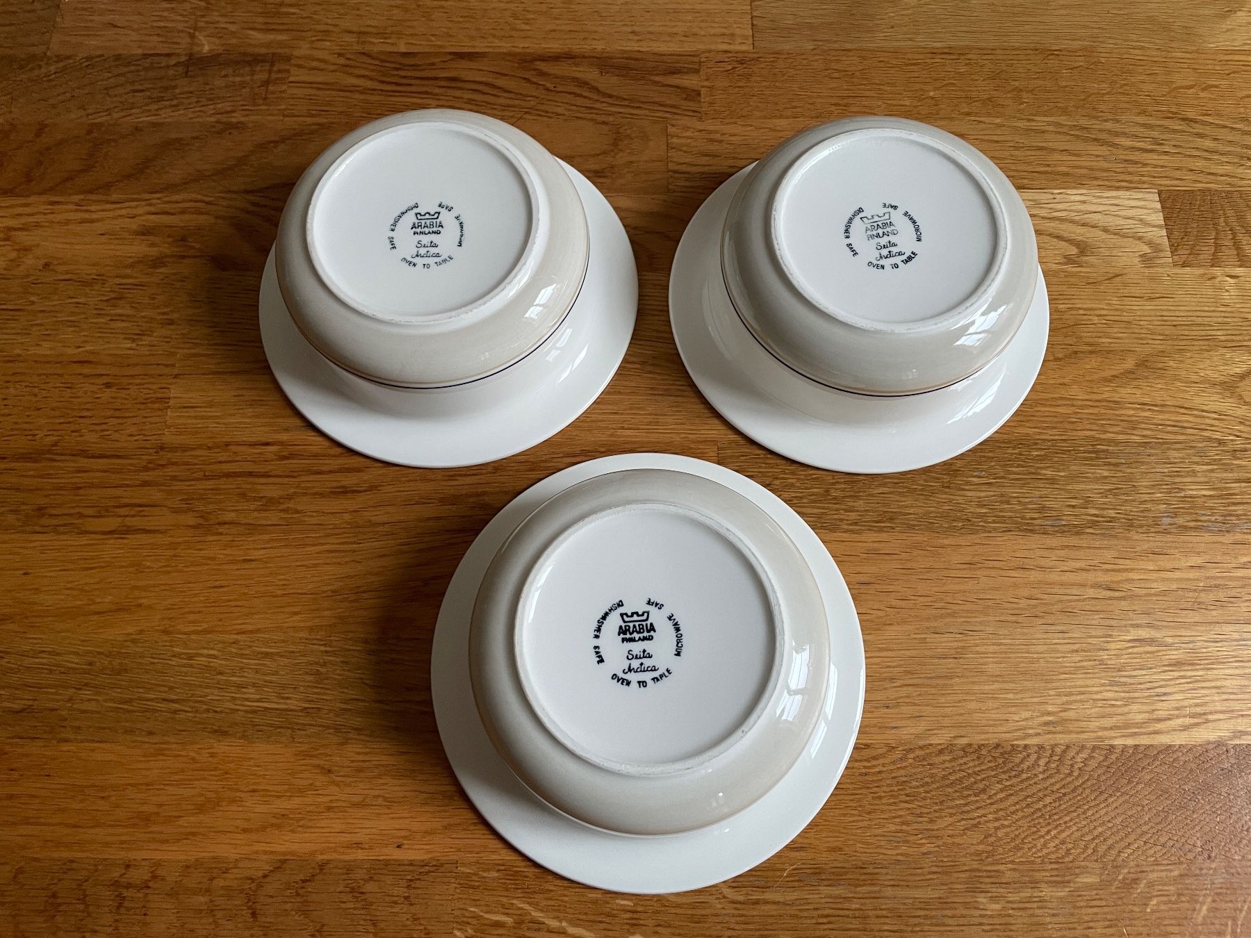 Piatti: Vintage Arabia. porcelain 3 pieces – Usato da Genève venduto da iimon3 1
