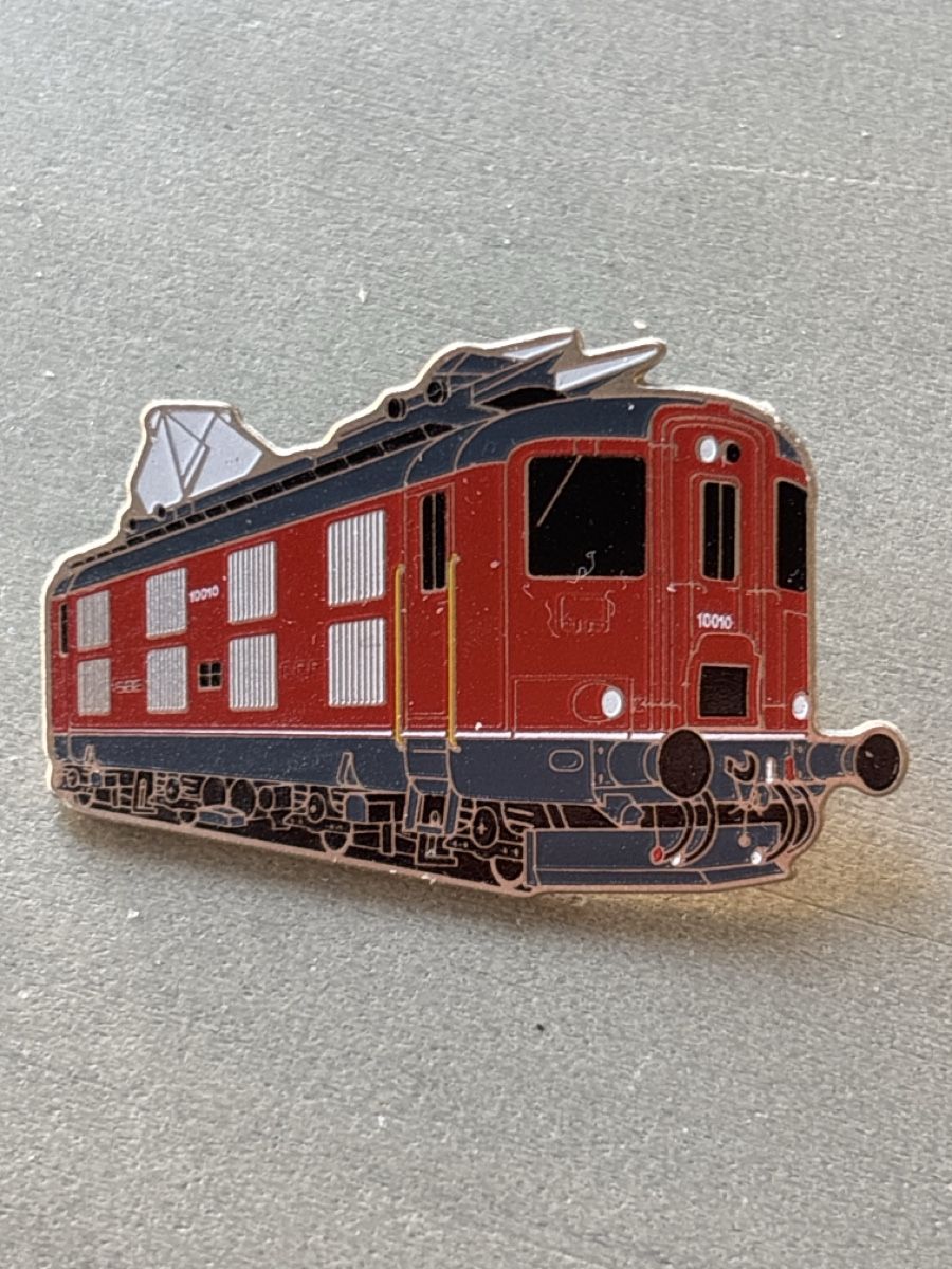 SBB/CFF/FFS Placchette & Badge: Schmid Müller SBB Re 4/4 II 10001 SBB PTT Neuchatel – Usato da Uetendorf venduto da hoisle
