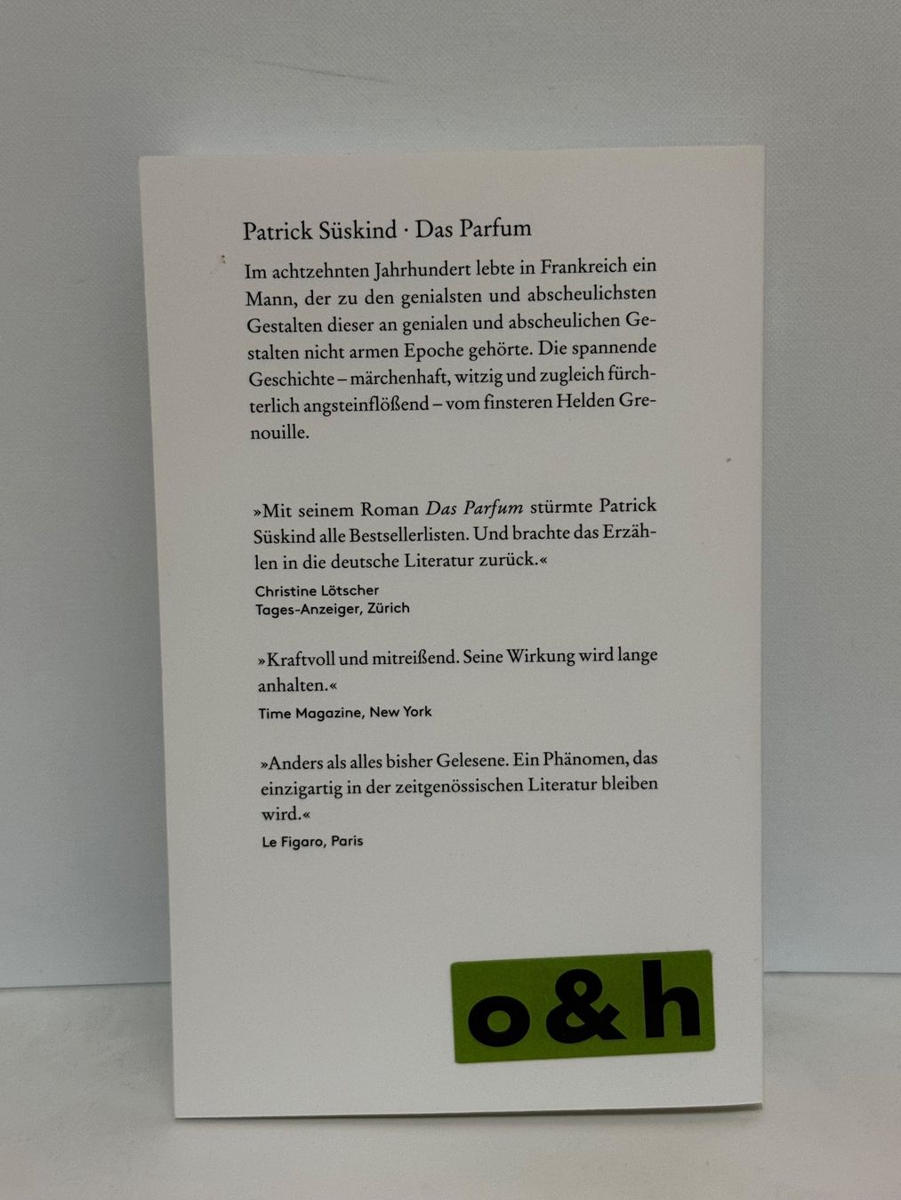 Libri: Patrick Süsskind - Das Parfum, Die Geschichte eines Mörders – Nuovo (secondo la descrizione) da Oberwil BL venduto da dur_c9mp 2