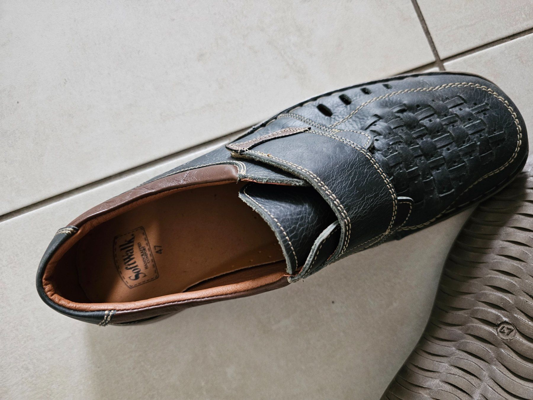 Scarpe da uomo: Sommerliche Herren Lederschuhe Gr. 47 – Nuovo (secondo la descrizione) da Gränichen venduto da nayki12 3