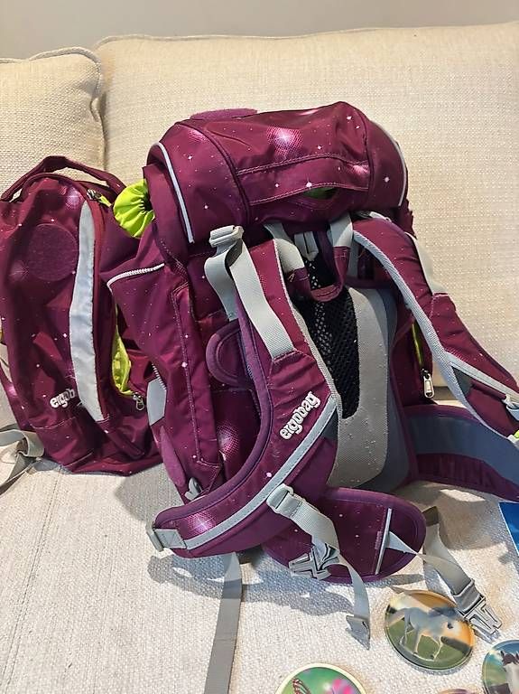 Borse & Zaini: Ergobag Schulrucksack mit Federmäppchen, Turnsack und Kletti – Usato da Küttigen venduto da san_2x92 2