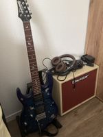 Ibanez E-Gitarre LH, Blackstar Amp, Metal Zone Pedal + Kabel