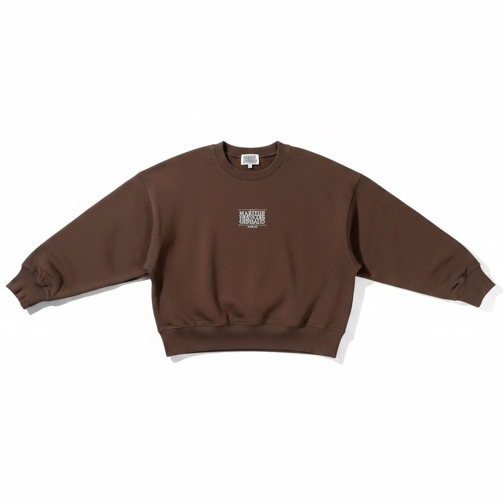 Girbaud Pulls & Sweat-shirts: Sweatshirt Marithé + François Girbaud marron écru cropped S – Neuf (Voir description) à Hauterive NE par Leo_o