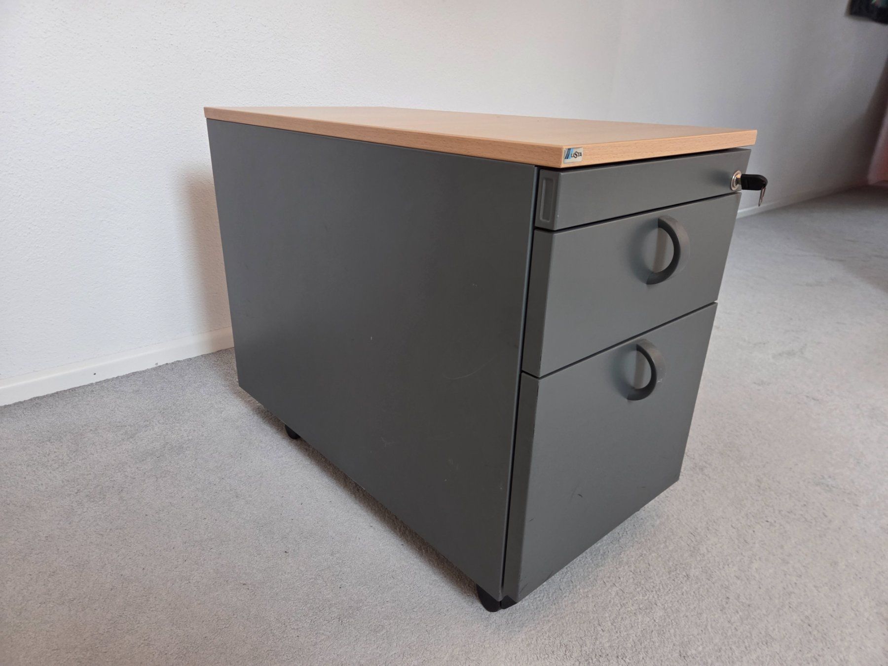 Lista Korpus: Rollcontainer Lista grau gebraucht – Gebraucht aus Bachs von Schpise 1