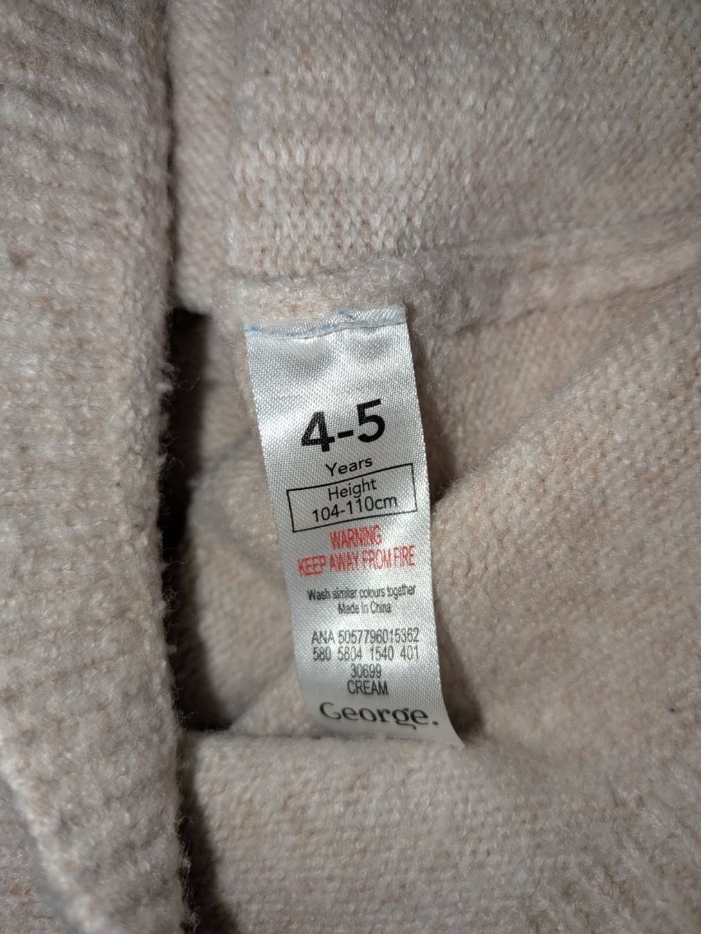 Vestiti & Gonne: Strickkleid beige Schwan Grösse. – Usato da Pfaffhausen venduto da ZwergeUndMehr 3
