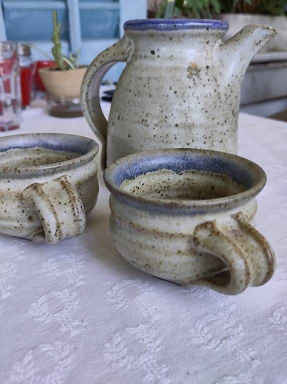 Teiere: Kaffee Kanne mit zwei Tassen (Set) – Usato da Rüti ZH venduto da Retisch 1