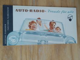 Litho Prospekt Auto Radio - Blaupunkt Ford Händler ca. 1950