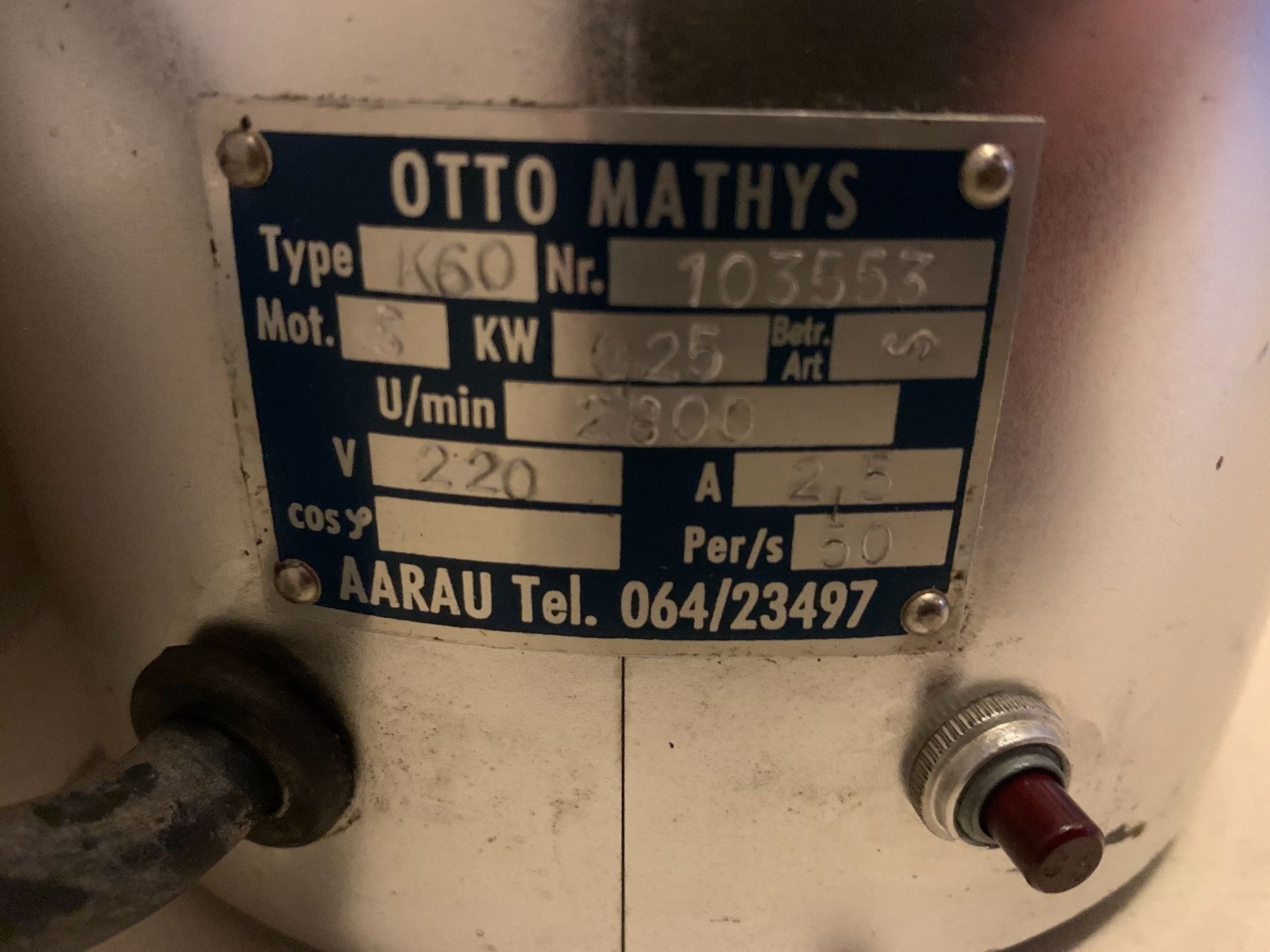 Elettrodomestici da cucina: Kaffeemühle OTTO MATHYS Aarau – Usato da Schöftland venduto da lazer04 4