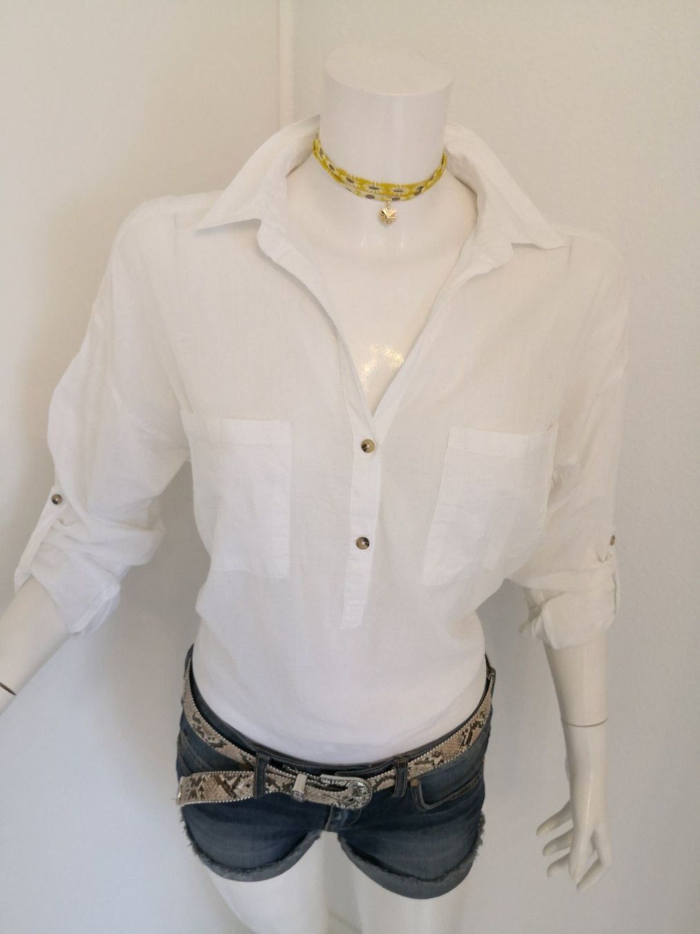Mango Blusen: 🤩MANGO BAUMWOLL-BLUSE WEISS & D&G P. – Gebraucht aus Olten von Naja-Twins-Twins 2