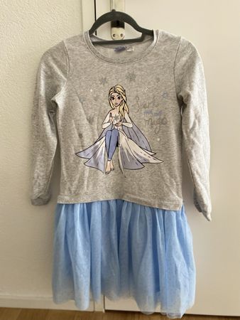 Disney Kleid grau blau (Grösse 134/140) Top!