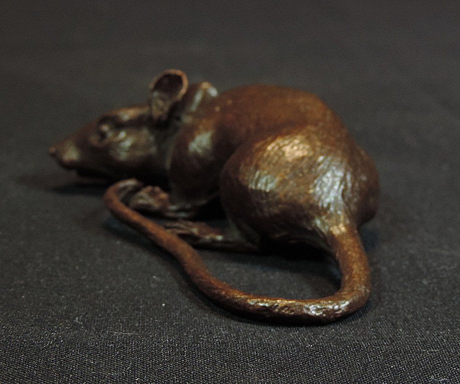 Sculture & Statue: Bronzefigur Maus, kleine Skulptur, Vitrinen Objekt – Usato da Duggingen venduto da roterbambus 3