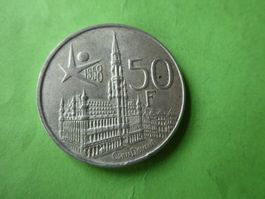 Belgien 1958, 50 Francs,  Silber .835    12.47 g