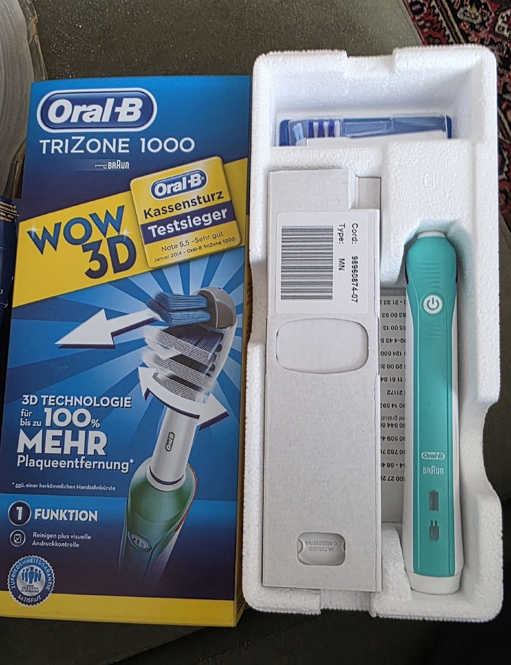 Oral B Cura dei denti: Oral B Trizone 1000 Zahnbürste – Nuovo e nell'imballaggio originale da Burgdorf venduto da Handera 1